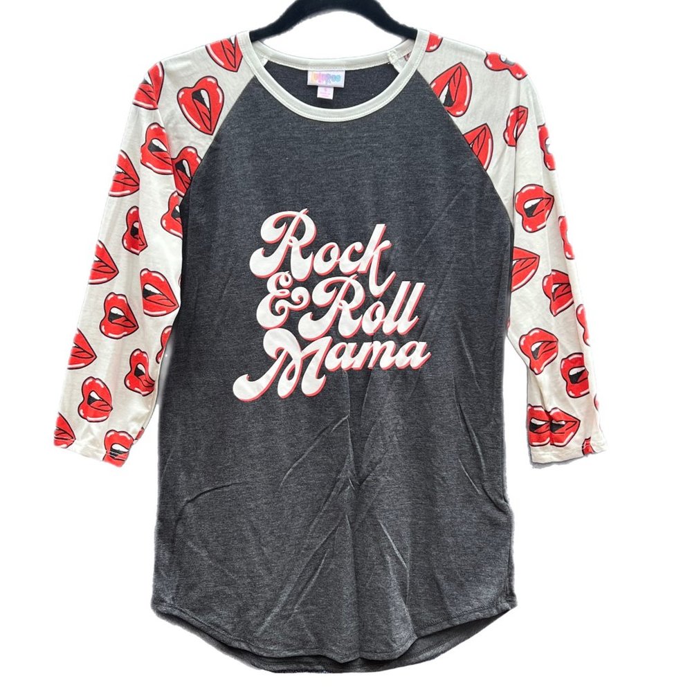 NWT S Randy baseball t, Rock & Roll mama, LuLaRoe Randy